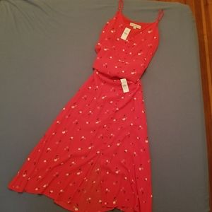 Loft 2-piece Cherry Tank and Midi Skirt Set